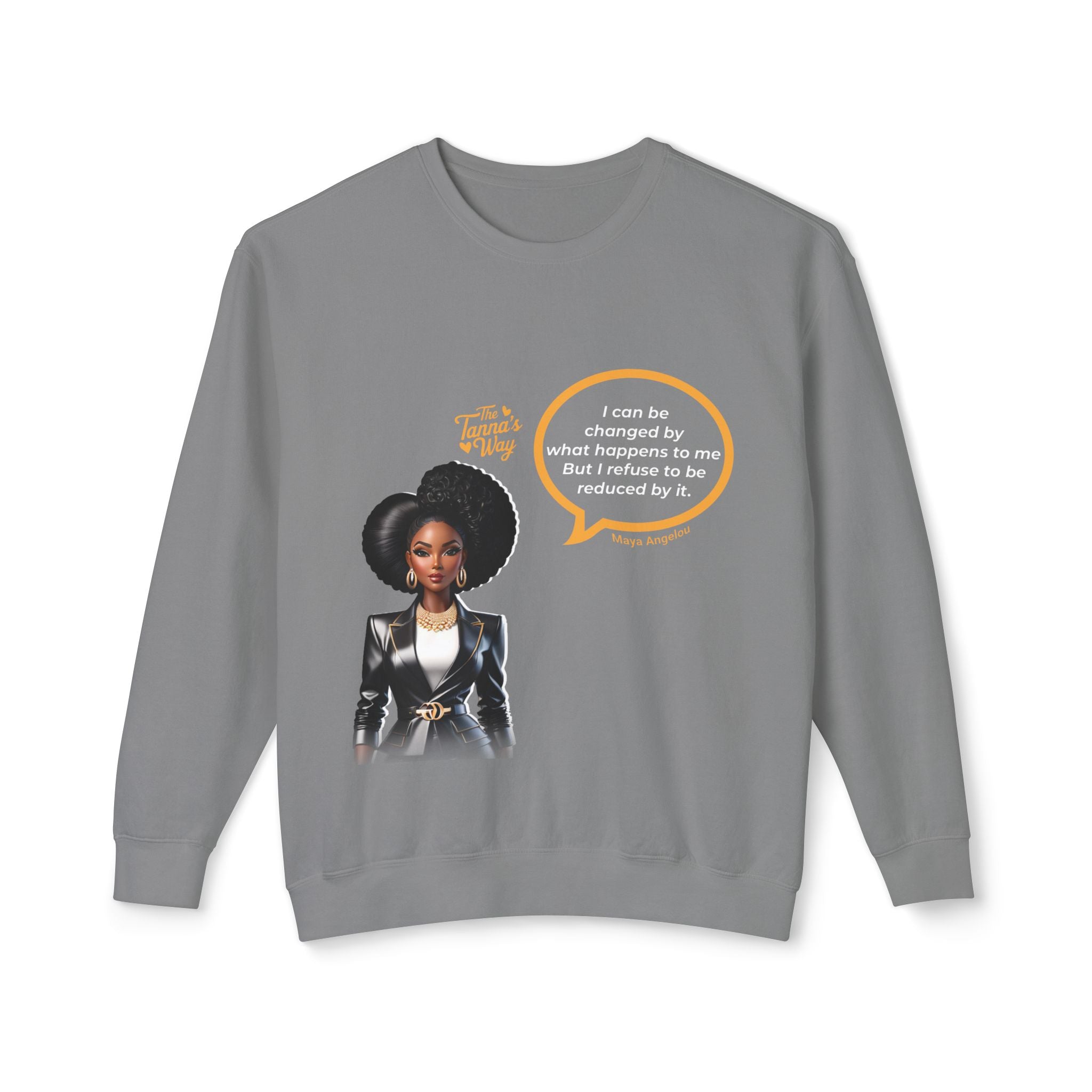 Maya Angleou | Unisex Lightweight Crewneck Sweatshirt
